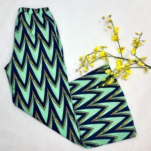 Chevron Palazzo Pants by Fabrik